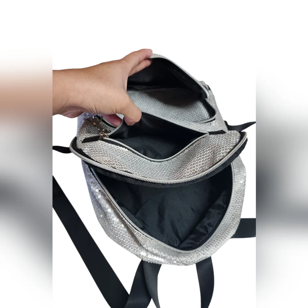 Silver Sequins Dance Backpack